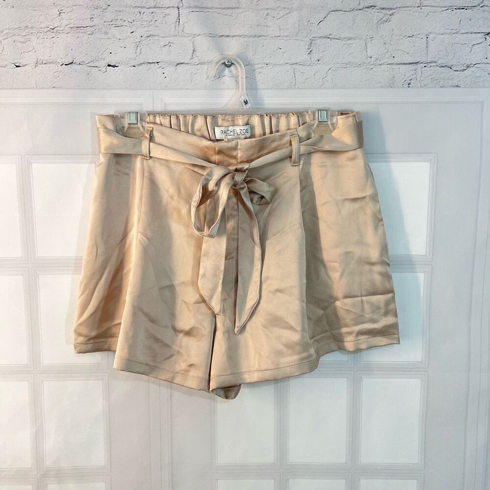 Rachel Zoe Cream cream Satin Tie Waist Shorts Size Medium